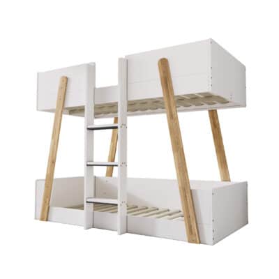 Jerry Bunk Bed White & Oak - Image 5