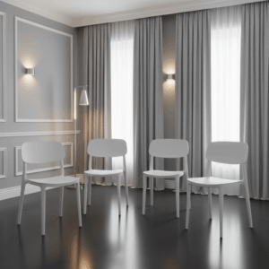 Jemima Plastic Chair White