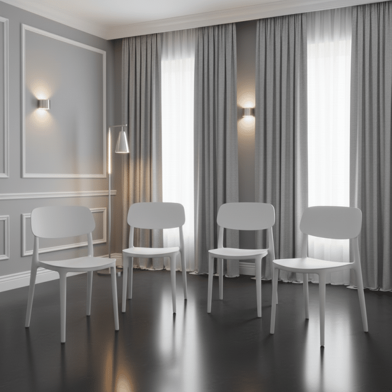 Jemima Plastic Chair White