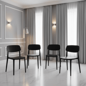 Jemima Plastic Chair Black